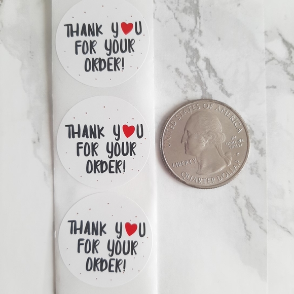 50 Thank you Stickers - Picture 2 of 6